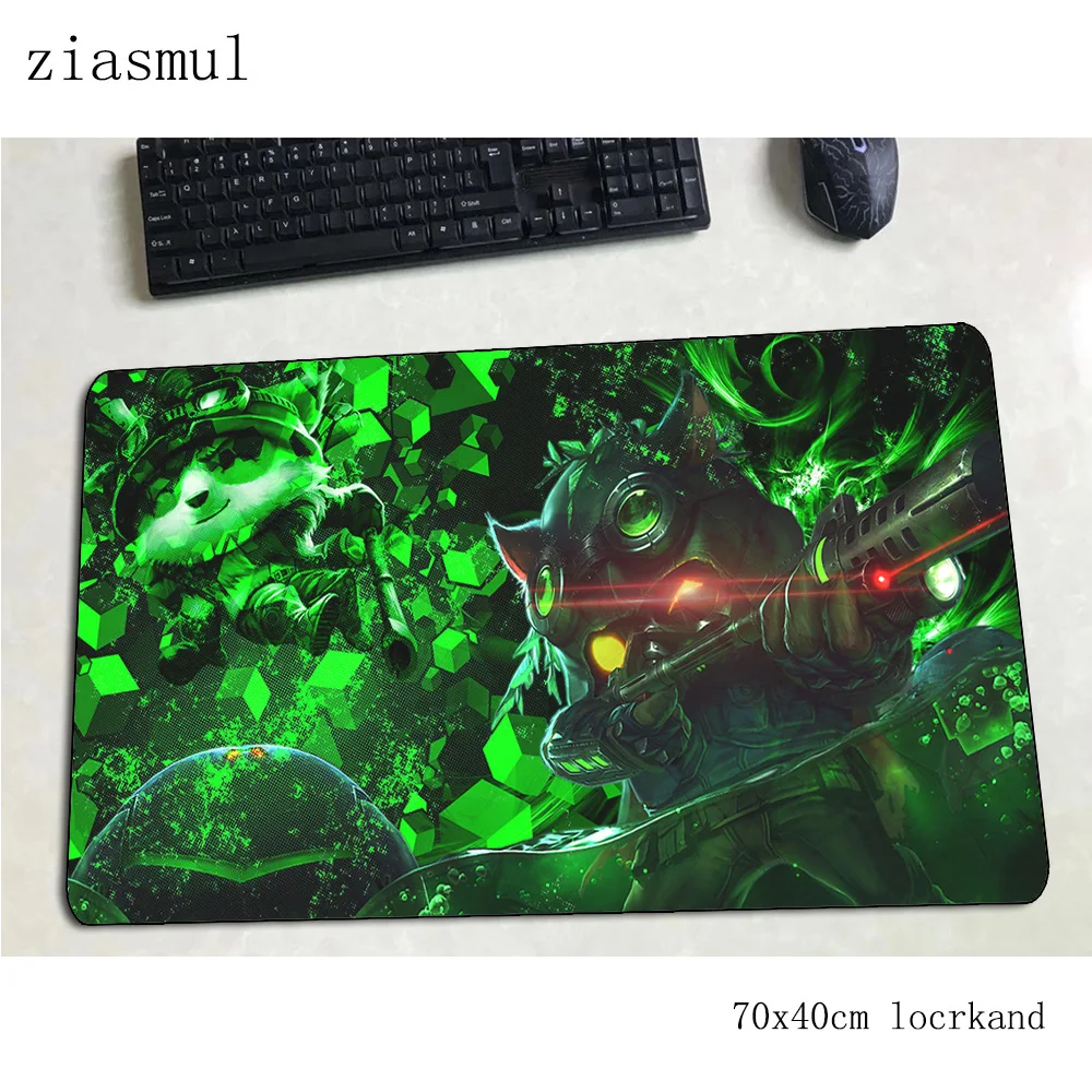 Игровой коврик для мыши teemo 700x400x3 мм великолепный Настольный ноутбука мультяшный