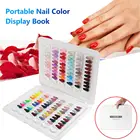 Новый складной лак для ногтей цветной дисплей книжка лак для ногтей цветной шаблон дисплей доска высокое качество ноутбук формирователь для дизайна ногтей дисплей