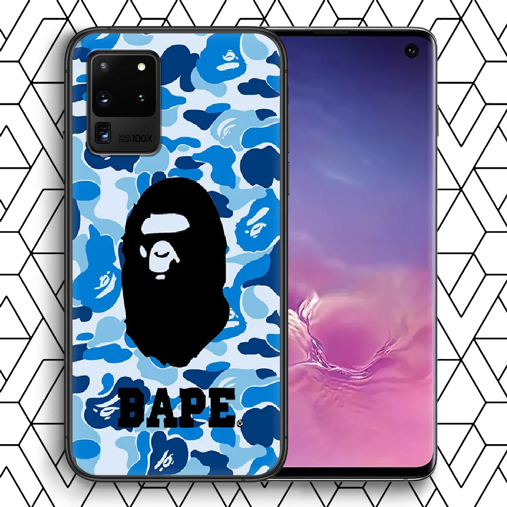 

Sports Brand Phone Case For Samsung Galaxy Note S 8 9 10 20 E FE lite Uitra Plus black Cover Soft Funda 3D Prime Luxury