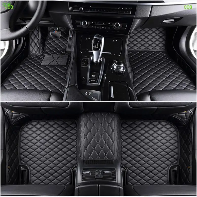 

Custom 5 Seat car floor mats for hyundai i40 i30 santa fe getz H 10 creta tucson ix35 sonata kona car mats auto accessories