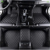 custom 5 seat car floor mats for hyundai i40 i30 santa fe getz h 10 creta tucson ix35 sonata kona car mats auto accessories