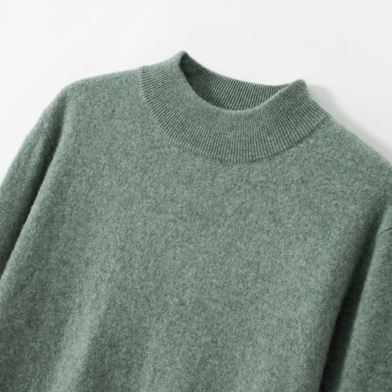 High Quality 2021 New Autumn 100% Cashmere Sweaters Winter Fashion Clothing Men's Soft Solid Color O-Neck Men Pullover