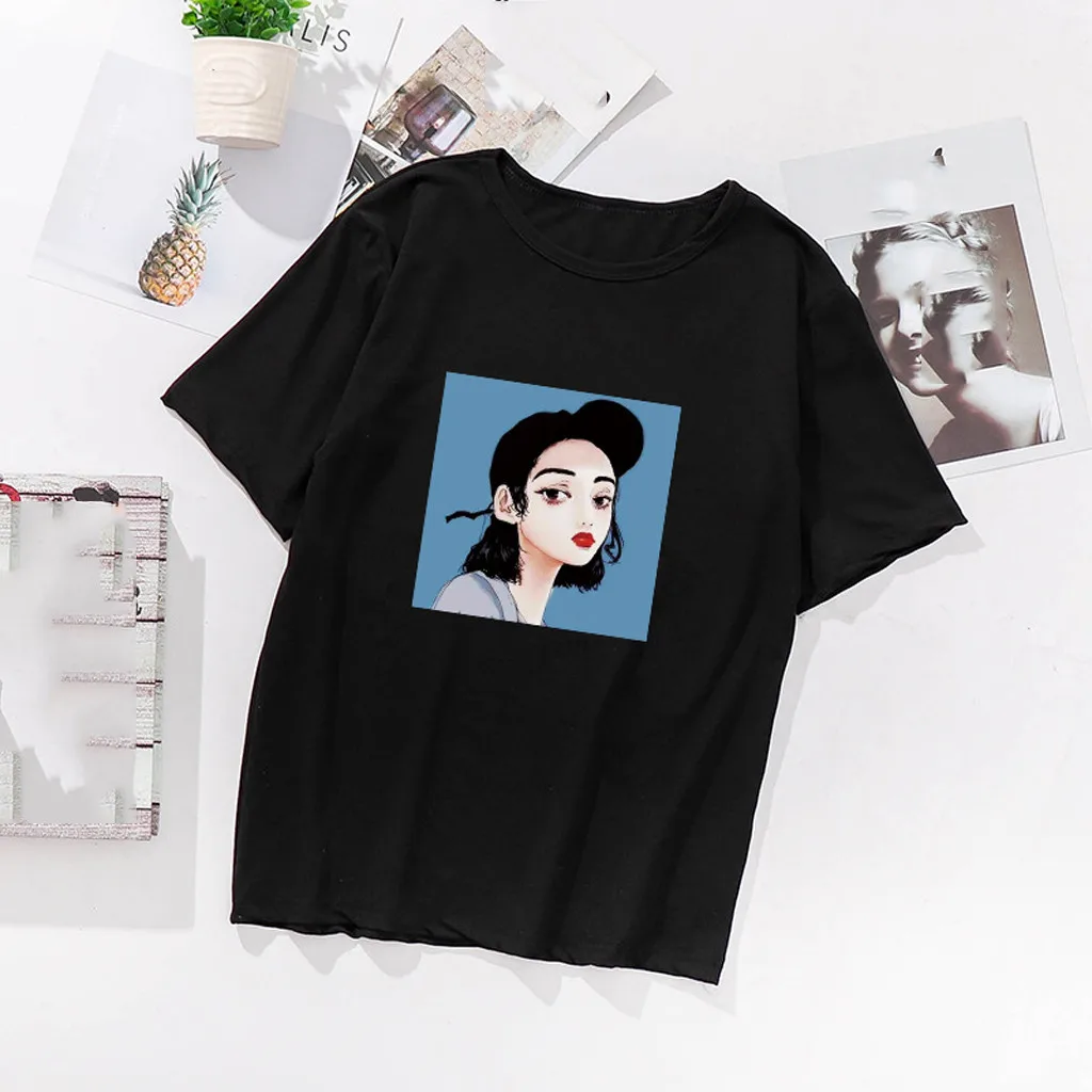 Женская футболка топы 2020 модная летняя белая повседневная женская с коротким