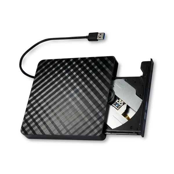 Гофрированный Внешний USB 3,0 высокоскоростной тонкий DVD горелки оптический привод для любого настольного ноутбука
