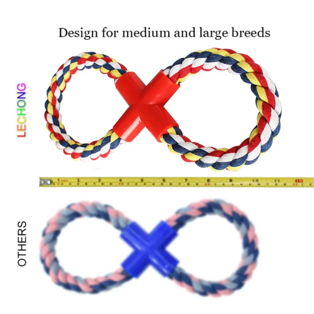 Игрушка на веревке для собак агрессивных жевателей веревка с узлом 8 форм игрушки