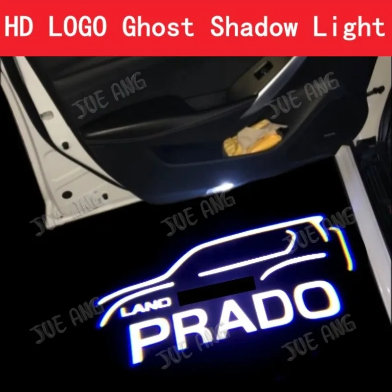 

2pcs For Prado (2010-2022) lc150 2700 3500 4000 LED Car Door Light Projector Ghost Shadow Light Welcome Light Atmosphere Light