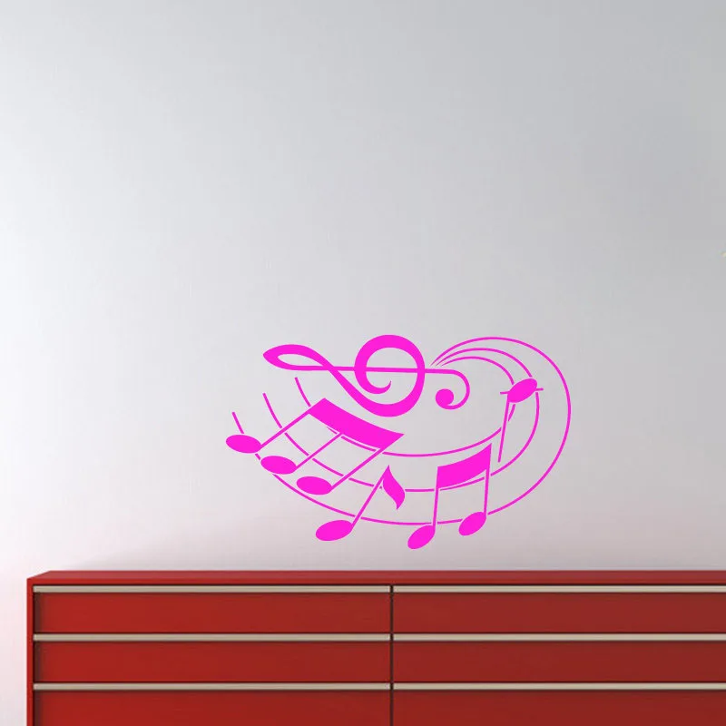 Настенная Наклейка Music Note домашний декор виниловая настенная наклейка