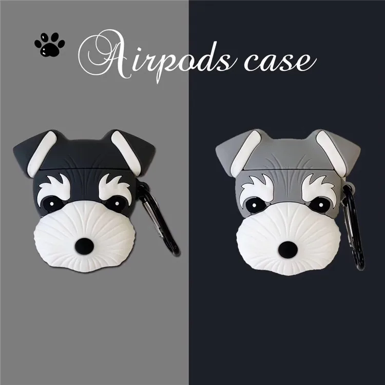 Для Apple AirPods 3D милый мультфильм собака щенок наушники чехол для Airpods 2 пара беспроводная гарнитура защитная обложка для девочки