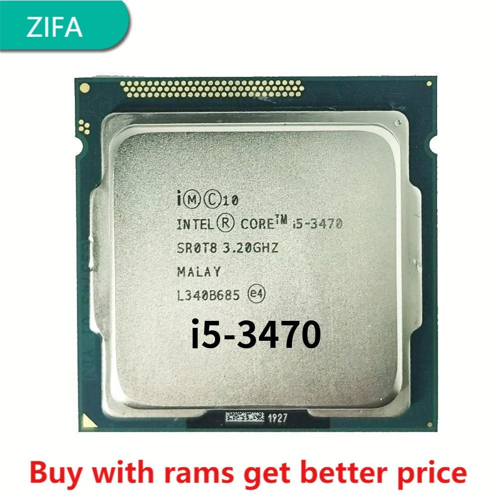 

i5 3470 3.2G 6M 4 Core 4 Thread 77w LGA1155 Processor desktop ddr3 ram memory