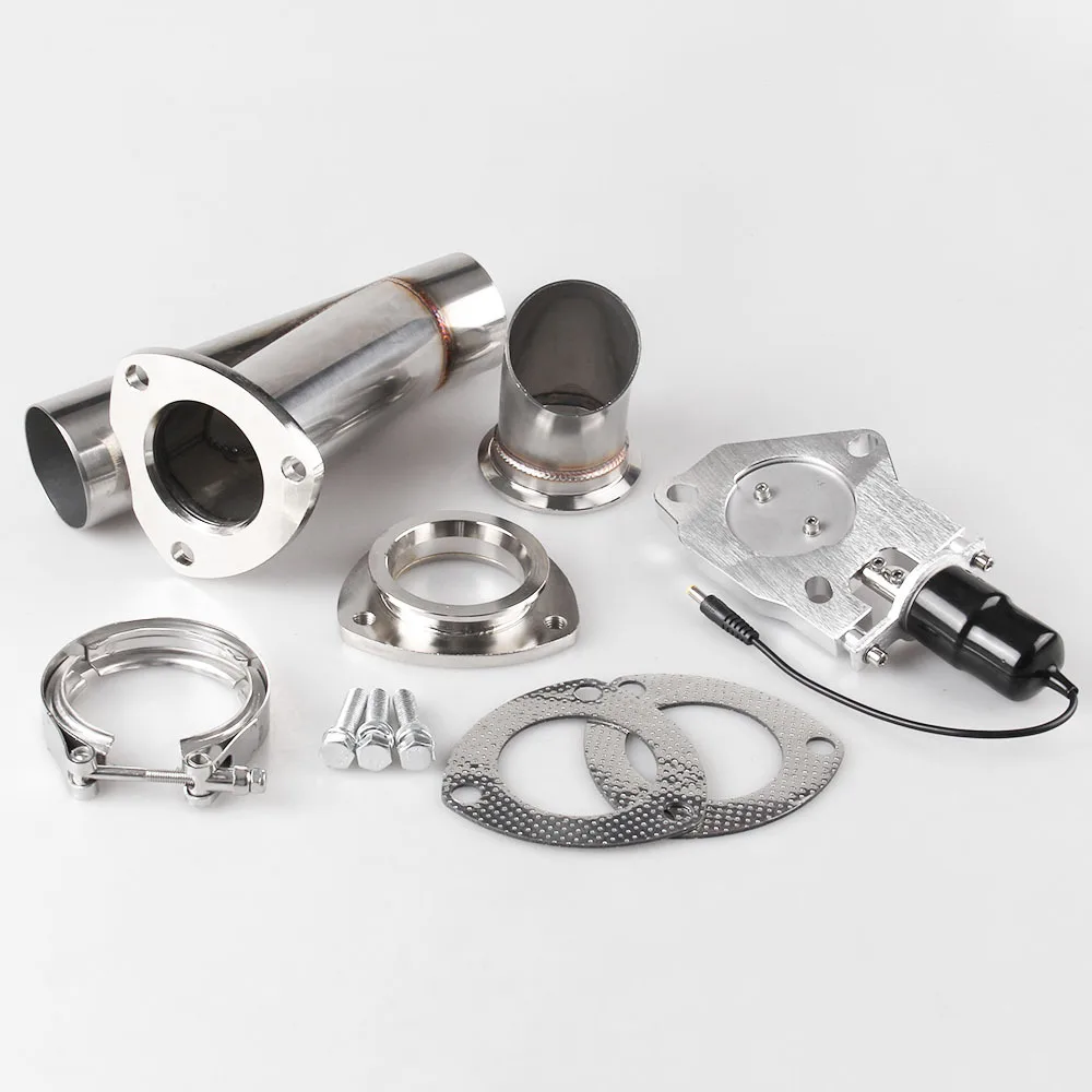 2 нержавеющая электрическая выхлопная труба вырез клапан мотор комплект с