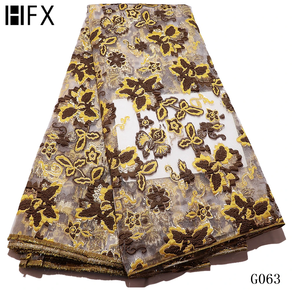 HFX новейшая французская жаккардовая кружевная ткань высокого качества парча