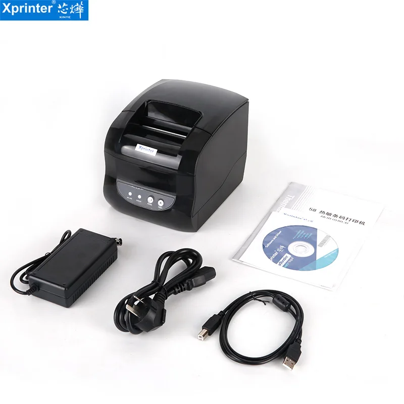 xprinter 365b thermal label barcode pos printer bluetooth 80mm receipt sticker printing machine 127mms for android ios windows free global shipping