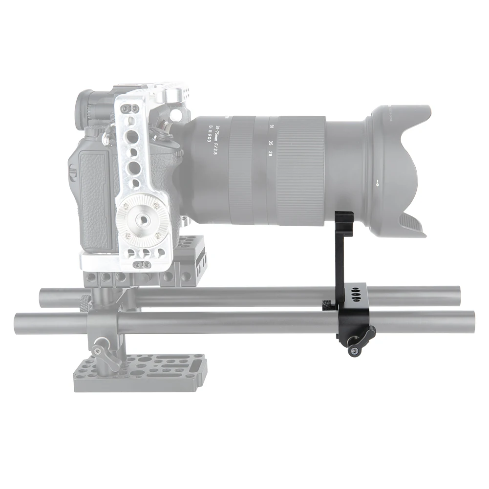 NICEYRIG Camera Long Lens Support Height Adjustable for Telephoto on 15mm Rods Universal Follow Focus | Электроника