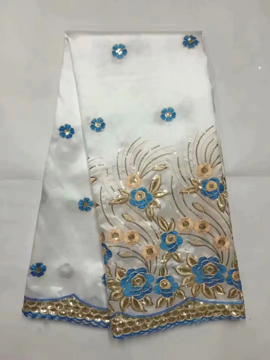 Африканский Джордж ткань высокого качества Индийский Шелк-сырец обертки горячий