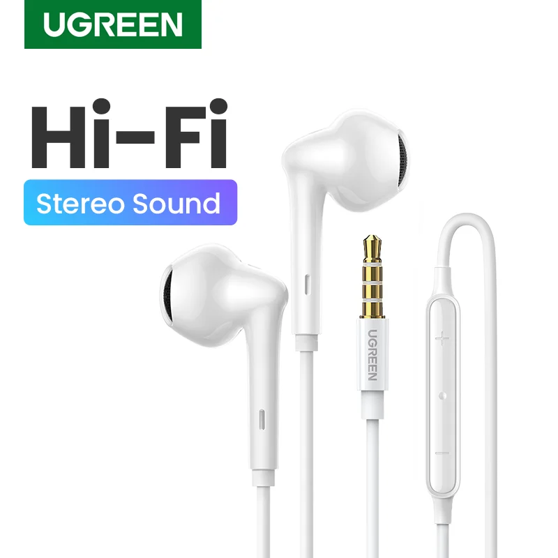 UGREEN 3 5 мм USB Type C Lightning MFi сертифицированные проводные наушники с микрофоном