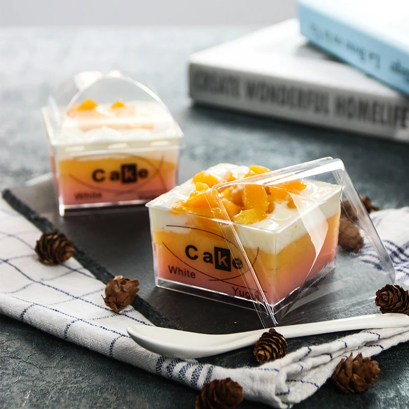 50 шт. контейнер Tiramisu прозрачная коробка для тортов Детские сувениры на день