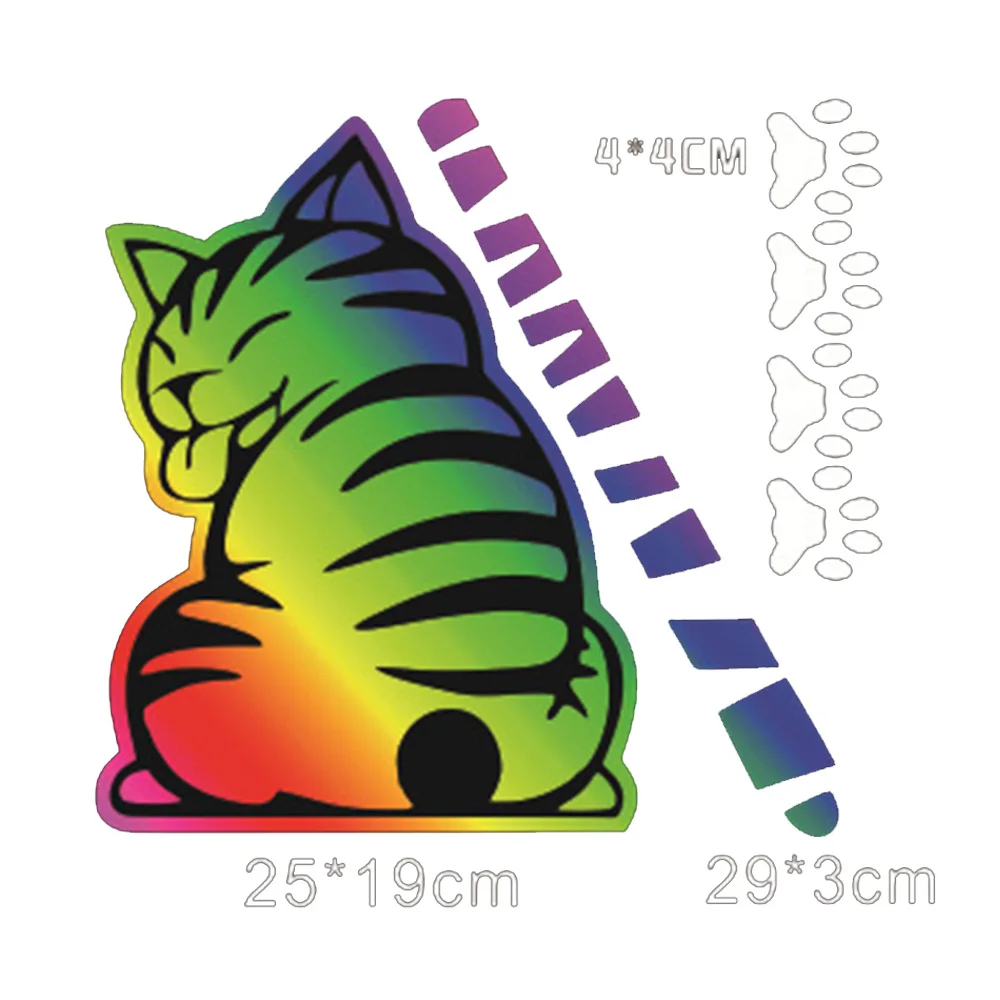 Наклейки на заднее ветровое стекло наклейки в виде кота творческие Мультяшные