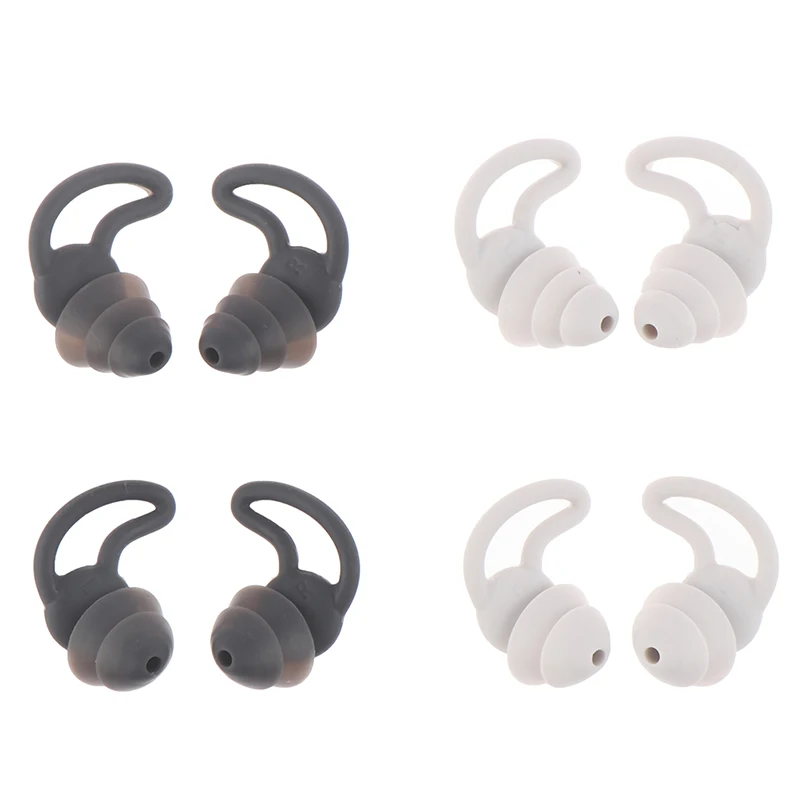 

1Pair Soft silicone Ear Plugs Tapered Travel Sleep Noise Reduction Prevention Earplugs sleep Sound Insulation Ear Protection