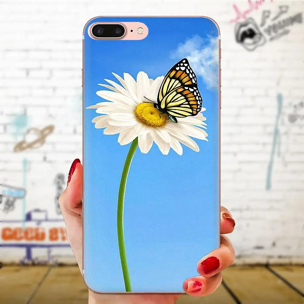 Для huawei Honor 4C 5A 5C 5X6 6A 6X7 7A 7C 7X8 8C 8S 9 10 10i 20 20i Lite Pro защитный чехол на заднюю панель из полиуретана Daisies фон - Цвет: as picture