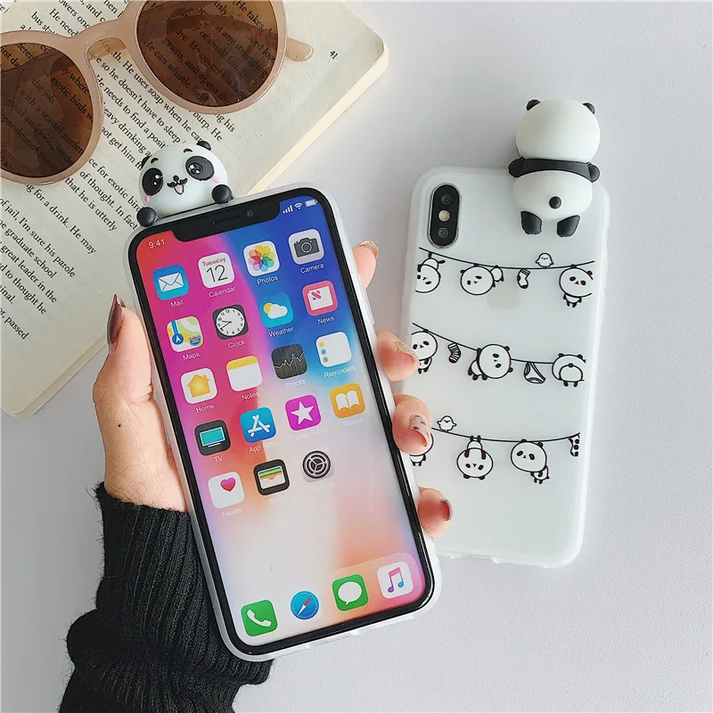 Симпатичный 3D чехол с игрушкой панды для OPPO A3 A37 A5 A3S A57 A39 A59 A7 A5S A77 A7X A83 F1S F5 F9 Pro Reno