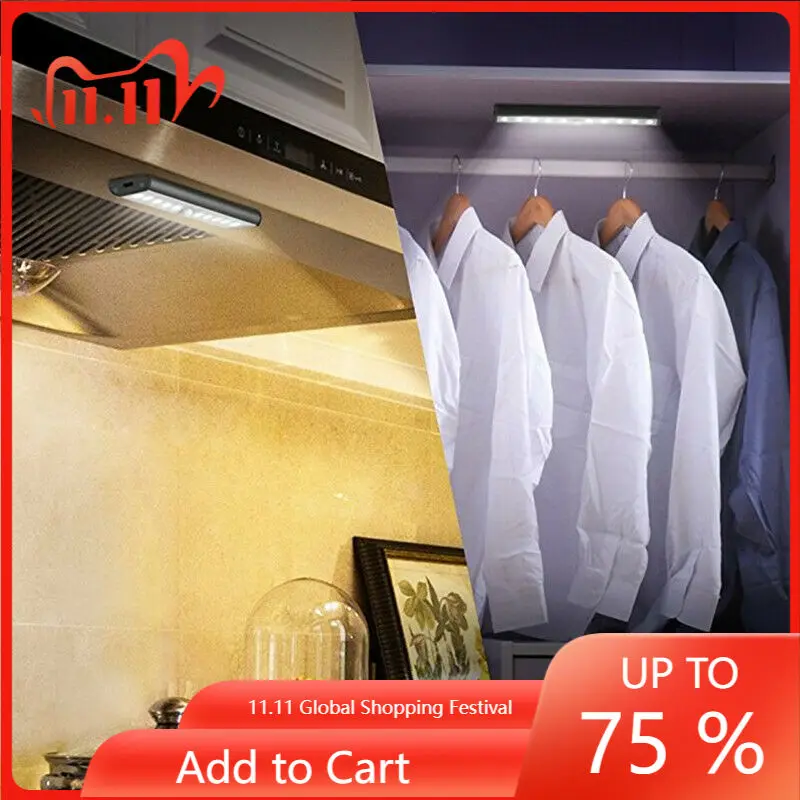 

Led Light for Kitchen Cabinets Bedroom Room Motion Sensor Wall Lamp Indoor Lighting with Sensor Backlight Night Light Closet 3M