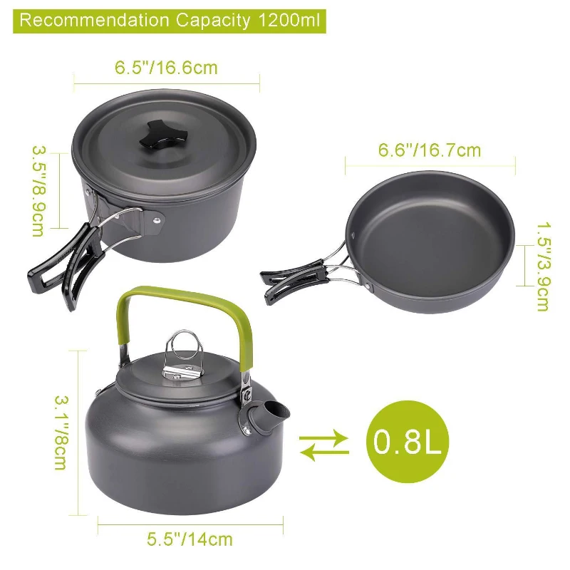 Harga Set Peralatan Masak Berkemah Luar Ruangan Peralatan Berbaris Perlengkapan Makan Kompor Memasak Travel Pan Hiking Piknik Alat Berkemah Dropship