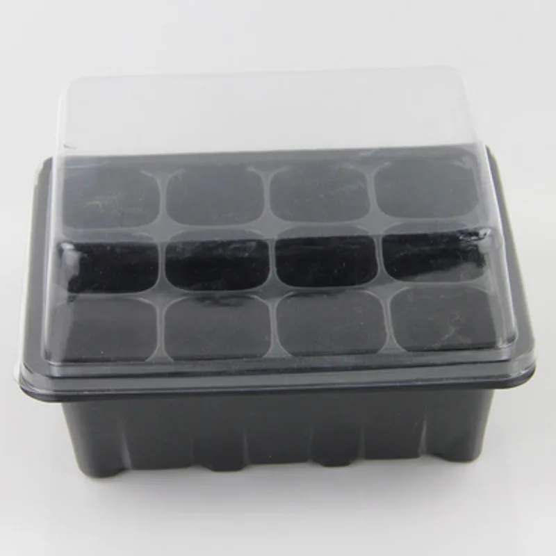 12 пластиковых горшков для садоводства поднос посадки семян коробка прорастания