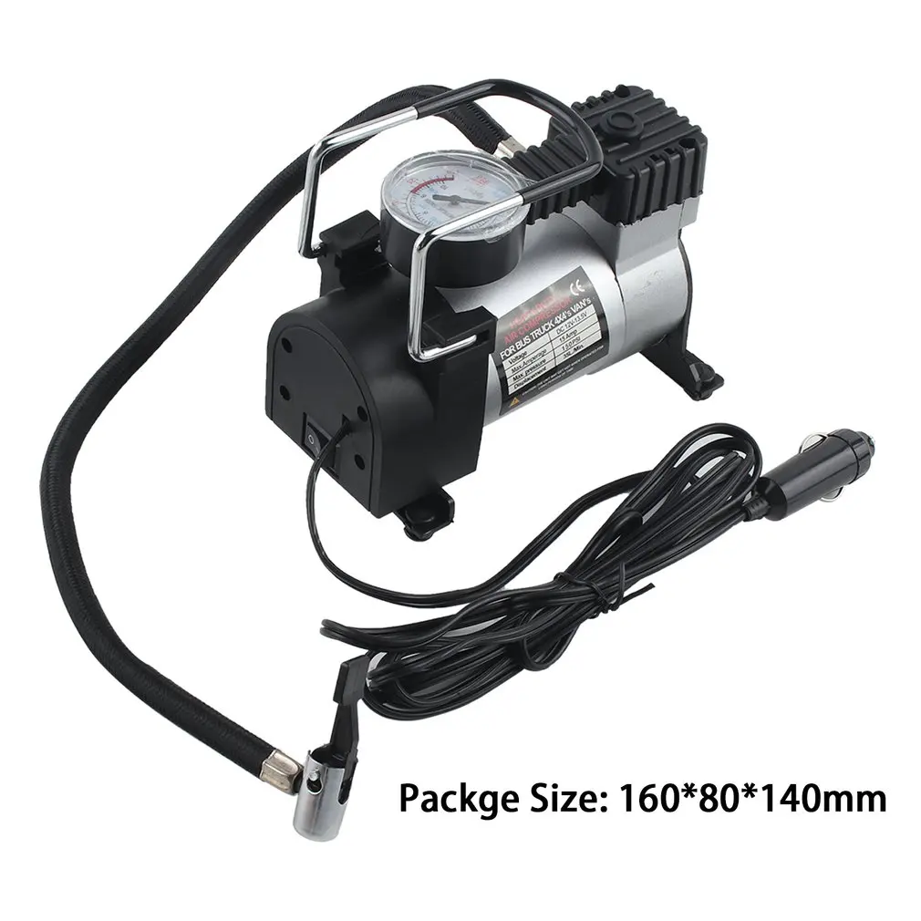 

12V Portable Auto Car Electric Air Compressor Tire Inflator Pump for Motorbike B Tire Inflator Pump Car Styling