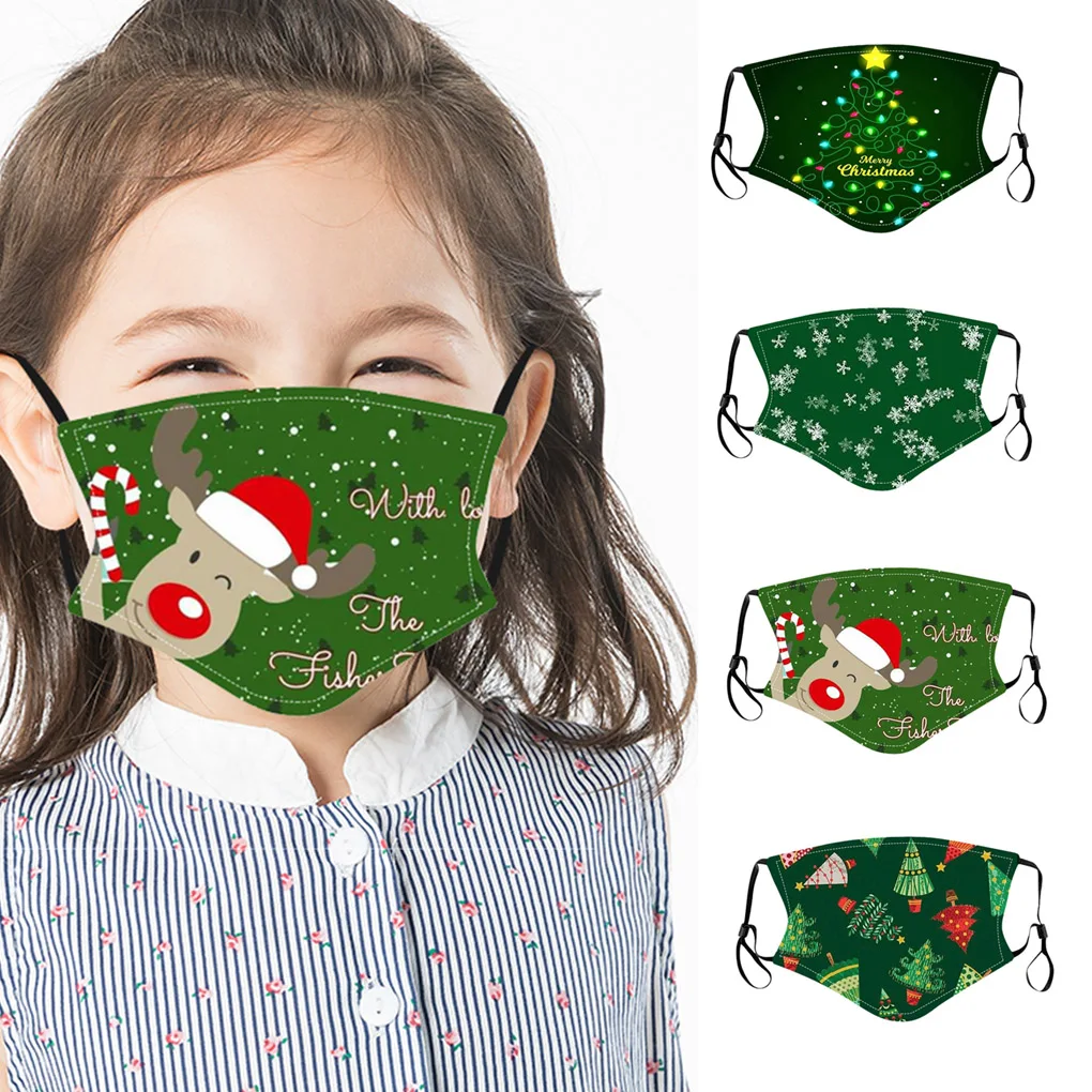 Face Christmas Dustproof Mask Reusable Colorful Printing Fabric Fashion Washable Outdoor Breathable 2020 Hot Sell | Дом и сад