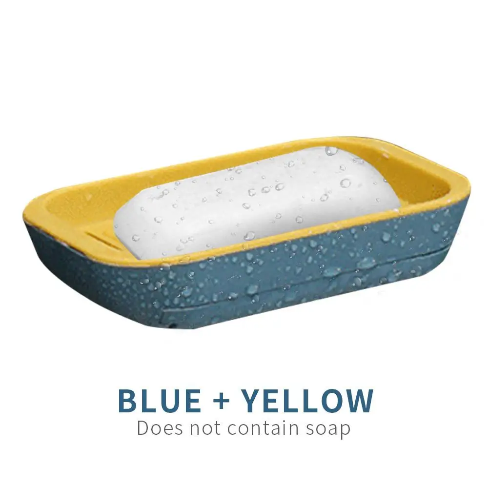 

Tray Holder Double Layer Box Drawer No-Drilling Container Travel Dish Brush Rack Bathroom Accessories Soap Box Case Plastic