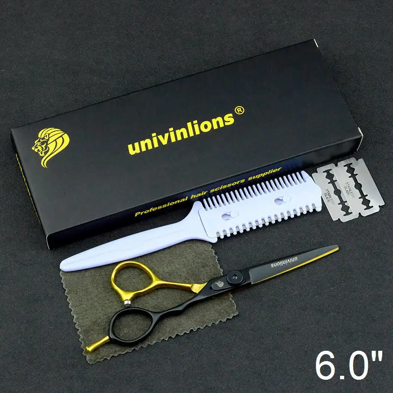 6025A60-Cutting 5,5/6,0 Профессиональные Японские Стальные Парикмахерские ножницы парикмахерские ножницы набор парикмахерских бритв Горячая Парикмахерская стилист набор ножниц - Цвет: 6025A60-Cutting