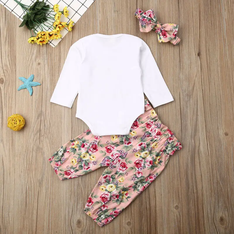 Одежда для маленьких девочек осенняя одежда новорожденных из 3 предметов