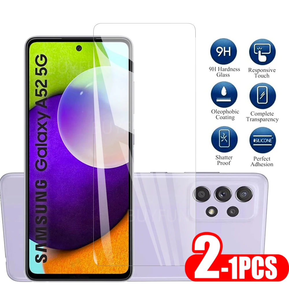 

Защитное стекло для экрана Samsung A52, 5G4G, прозрачное, 1-2 шт.