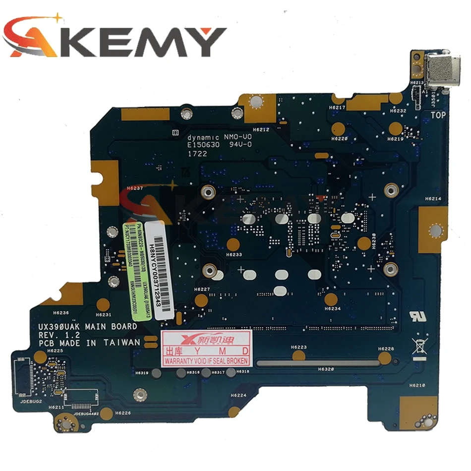 ux390ua laptop motherboard for asus zenbook ux390uak ux390ua ux390u original mainboard 8gb ram i5 7200u cpu free global shipping