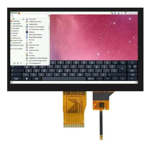 7.0 inch 50PIN 16.7M Color HD TFT LCD Capacitive Touch Screen FT5426 IC 24Bit RGB / 6P I2C interface 1024(RGB)*600 | Электронные