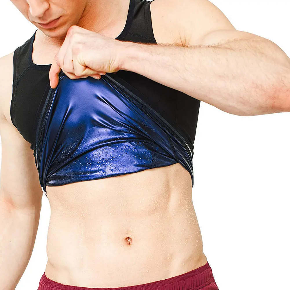

Men Sweat Sauna Vest Body Shaper Waist Trainer Slimming Compression Shapewear Corset Reductor De Abdomen Corset Top XXL 3XL