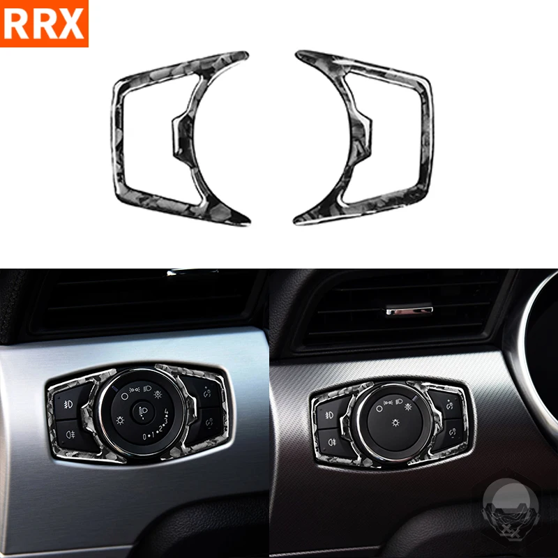 Кованая панель переключателя автомобильной фары из углеродного волокна для Ford