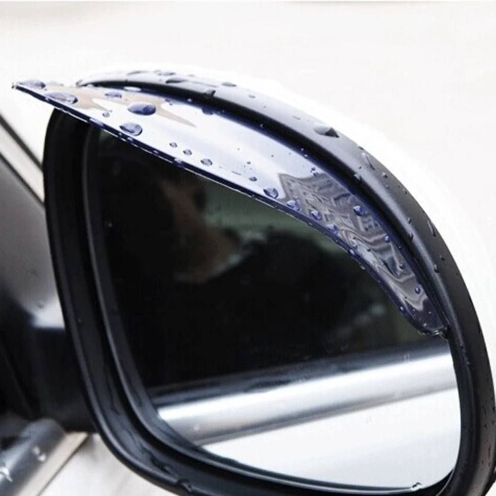 

2Pcs Rear View Side Mirror Rain Eyebrow Car Rear View Mirror Visor Guard Anti-Rain Eyebrows