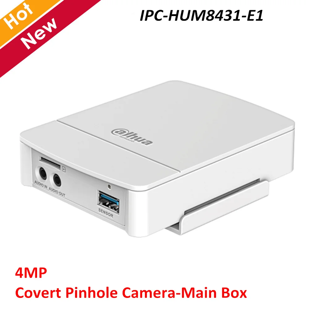Dahua IPC-HUM8431-E1 4MP скрытый Пинхол Сетевая Камера Основная коробка H.265 интеллектуальная поддержка обнаружения POE нужно работать с объективом