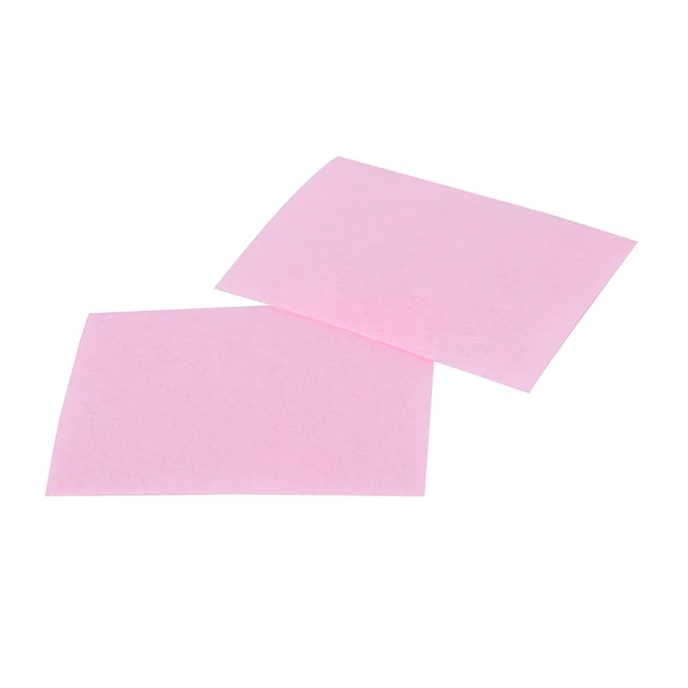

500 Pcs Pink Nail Cutton Pads Lint-Free Wipes All For Manicure Nail Polish Remover Pads Paper Manicure Pedicure Gel Tools