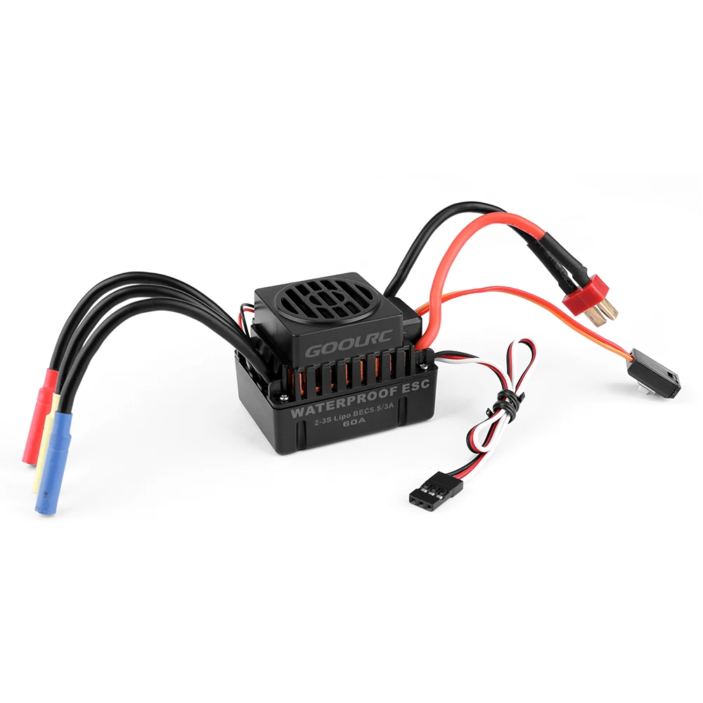GoolRC водонепроницаемый 60A бесщеточный ESC электрический регулятор скорости с 5 V/3A BEC