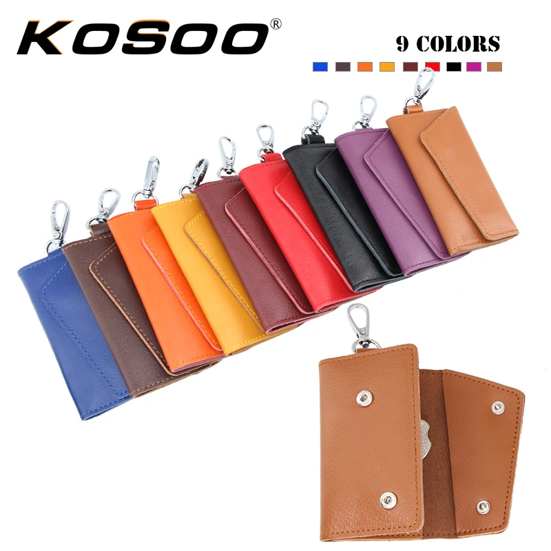 Чехол для автомобильных ключей KOSOO из натуральной кожи чехол кошелек Opel Zafira B Peugeot