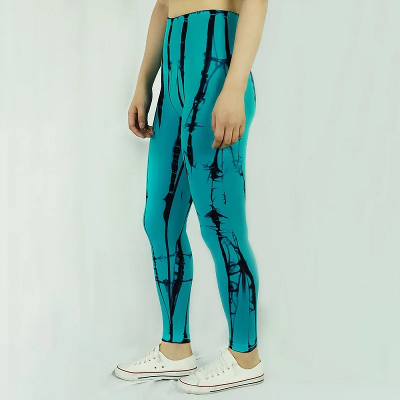 

Sport Leggings Women High Waist Fitness Yoga Pants Gym Printing Tie-dyed No Embarrassed Line Squat Proof Workout Tights