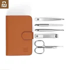 Маникюрный набор XIAOMI Youpin Huohou 5 шт. кусачки для ногтей машинка для стрижки ногтей из нержавеющей стали машинка для стрижки ногтей для толстых ногтей Ножницы для педикюра товары