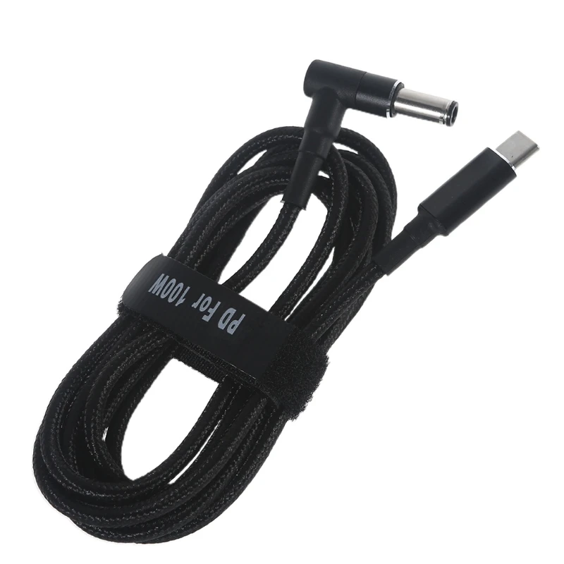 

H7JA USB Type C DC 6.0x0.6mm Power Plug PD Emulator Trigger Cable for Laptop