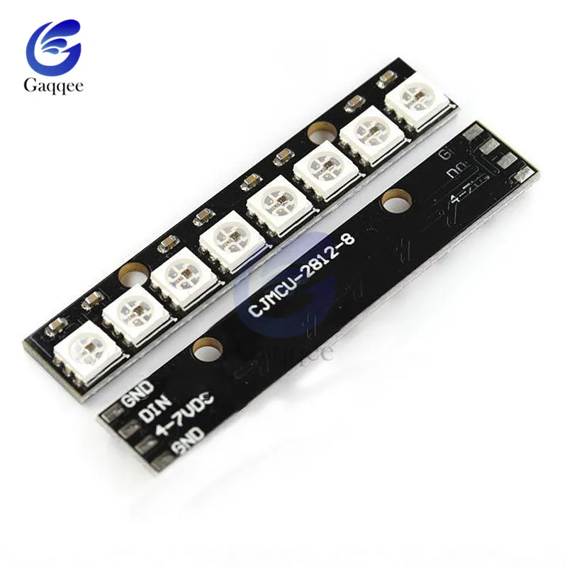 12 16 24 40 60 64 бит WS2812 модуль 5050 RGB светодиодный полноцветный Встроенный светодиодный светильник-кольцо с интегрированными драйверами для Arduino
