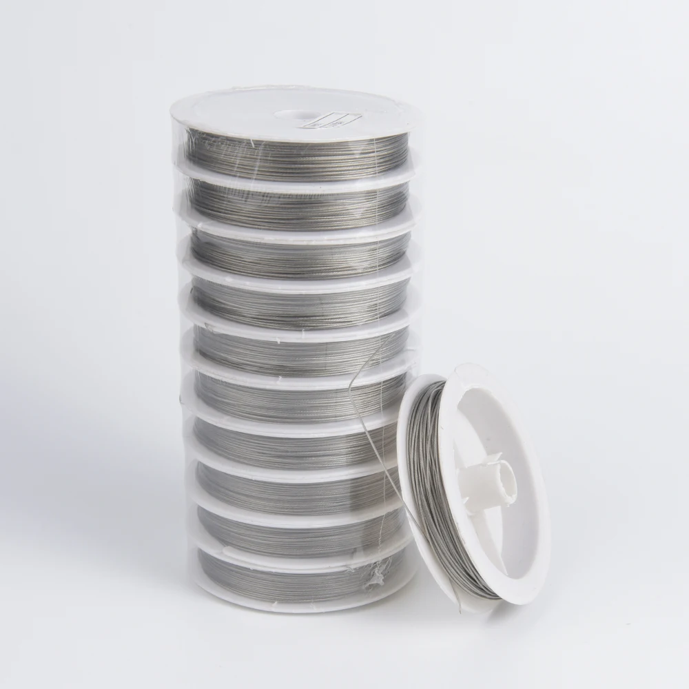 

Different sizes Stainless Steel Beaded Wire Jewelry Finding Accessories Tiger Tail Beading Wire For Jewelry Making