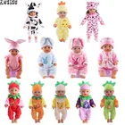 Одежда для кукол 15 стилей на выбор 1 = Рождественский подарок Одежда для кукол Милая пижама одежда для американской куклы 18 дюймов 43 см игрушка для рожденных