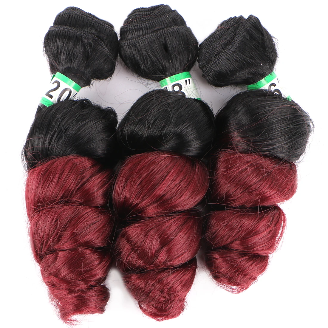 

Brown To Golden Loose Wave Hair Bundles 70 Gram/Piece High Temperature Synthetic Hair Extensions for Africa Women