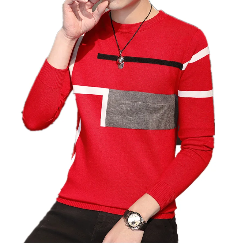 

Autumn Winter Men Saweaters O Neck Long Sleeve Knitting Slim Fit Knittwear Mens Sweaters Pullovers Pullover Men Pull Homme